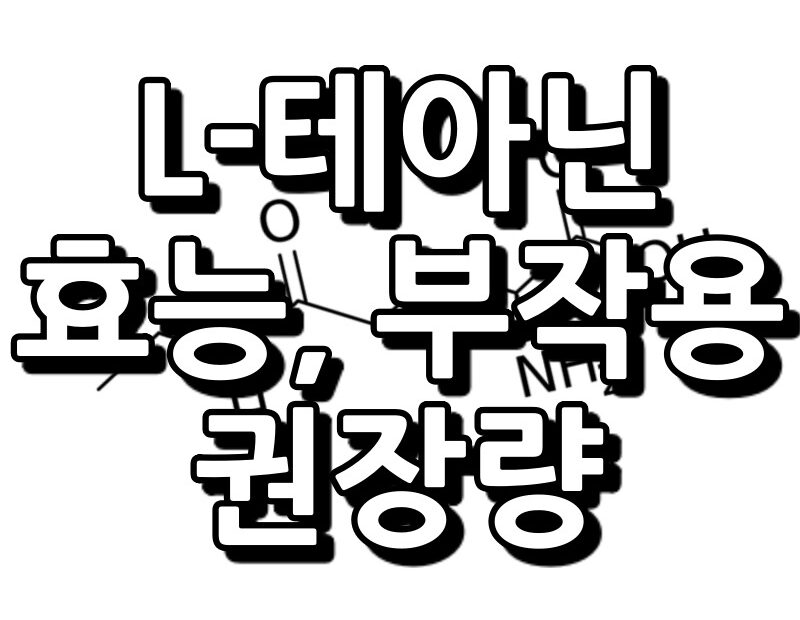 L-테아닌 효능, 부작용, 권장량