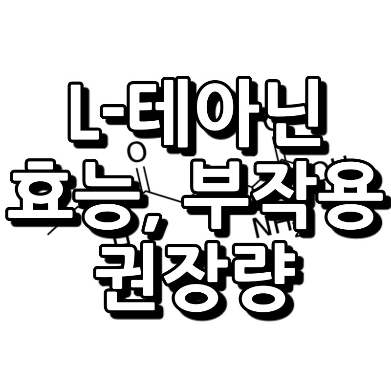 L-테아닌 효능, 부작용, 권장량