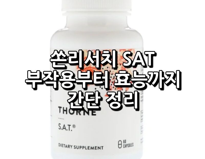 쏜리서치 SAT