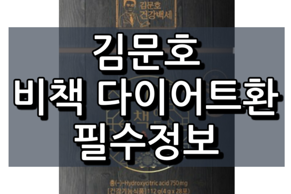 김문호 비책 다이어트환 대표 이미지