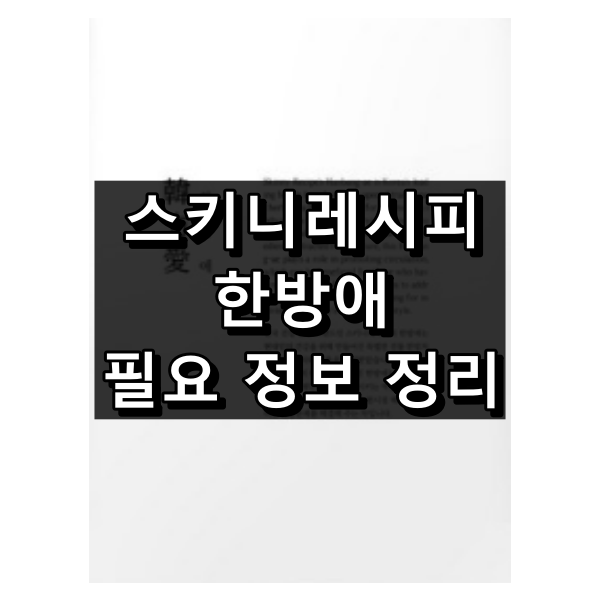 스키니레시피 한방차 한방애 대표 이미지