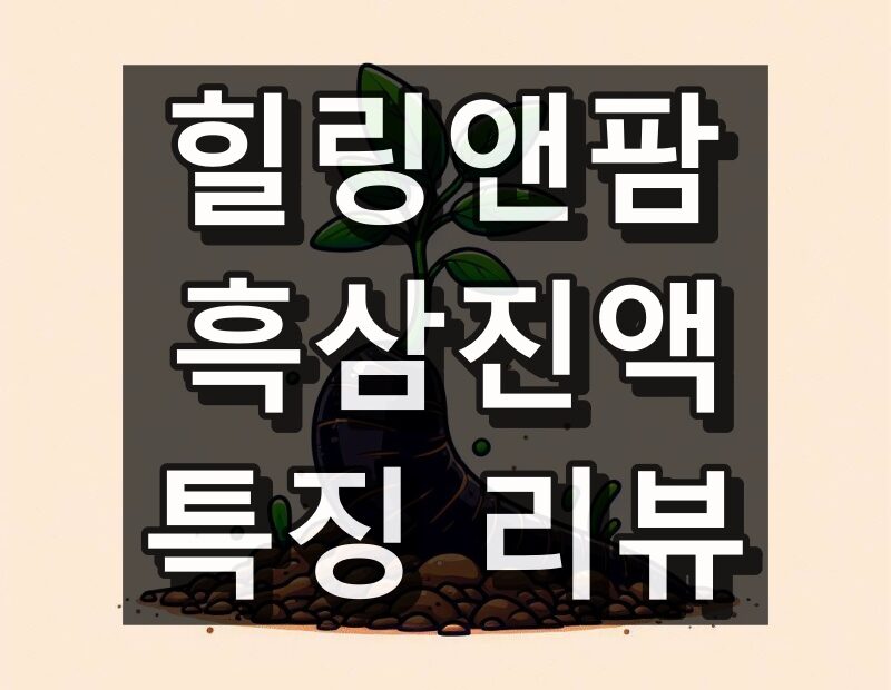 힐링앤팜 흑삼진액 대표 이미지