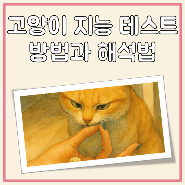 고양이 지능 테스트 섬네일