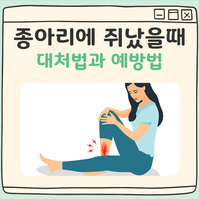 종아리에 쥐났을때 대표 이미지