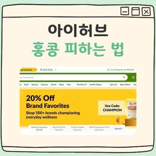 아이허브 홍콩 피하는법 대표 이미지