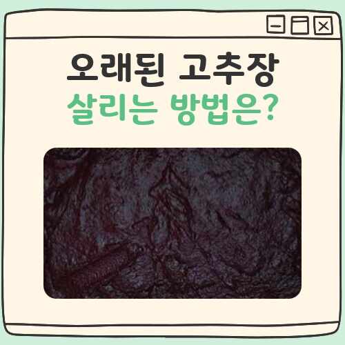 오래된 고추장 살리는법 대표 이미지
